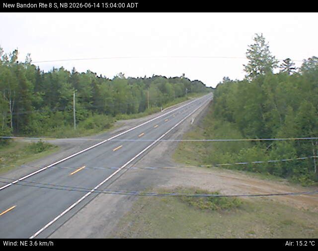 Web Cam image of New Bandon (NB Highway 8)