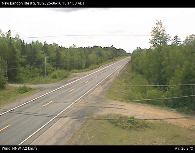 Web Cam image of New Bandon (NB Highway 8)