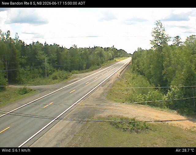 Web Cam image of New Bandon (NB Highway 8)