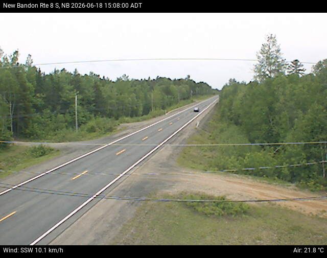 Web Cam image of New Bandon (NB Highway 8)