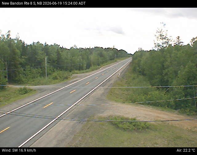 Web Cam image of New Bandon (NB Highway 8)
