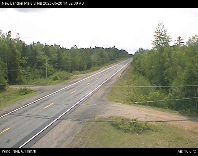 Web Cam image of New Bandon (NB Highway 8)