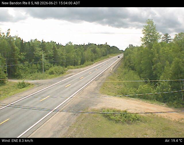 Web Cam image of New Bandon (NB Highway 8)