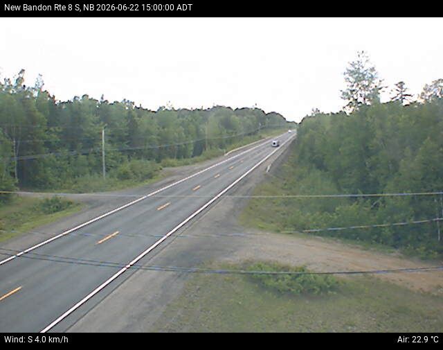 Web Cam image of New Bandon (NB Highway 8)