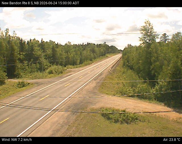 Web Cam image of New Bandon (NB Highway 8)