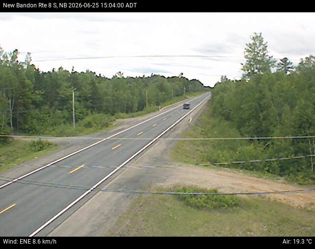 Web Cam image of New Bandon (NB Highway 8)