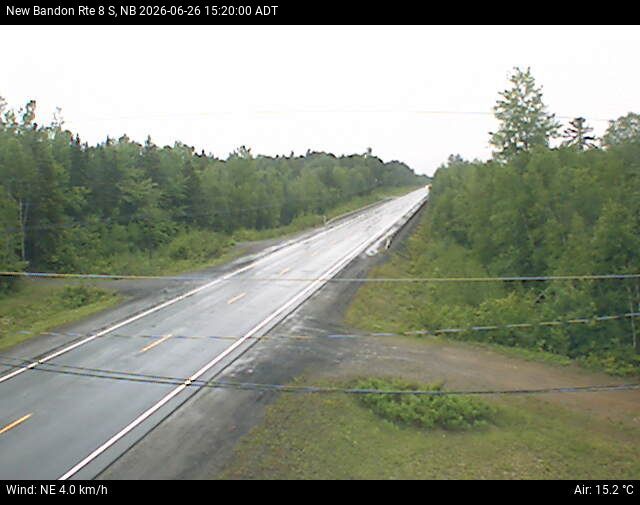 Web Cam image of New Bandon (NB Highway 8)