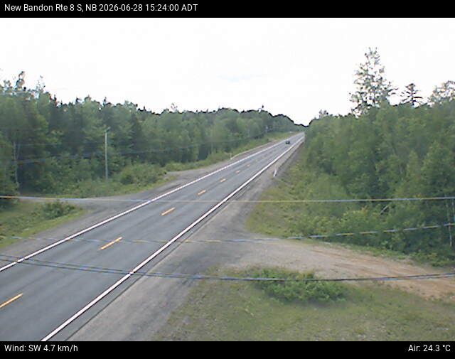 Web Cam image of New Bandon (NB Highway 8)