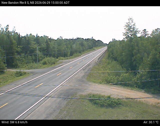 Web Cam image of New Bandon (NB Highway 8)