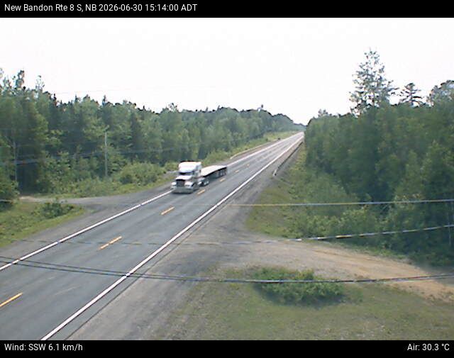 Web Cam image of New Bandon (NB Highway 8)