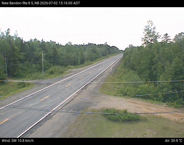 Web Cam image of New Bandon (NB Highway 8)