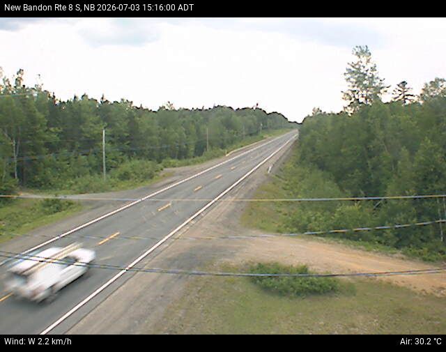 Web Cam image of New Bandon (NB Highway 8)