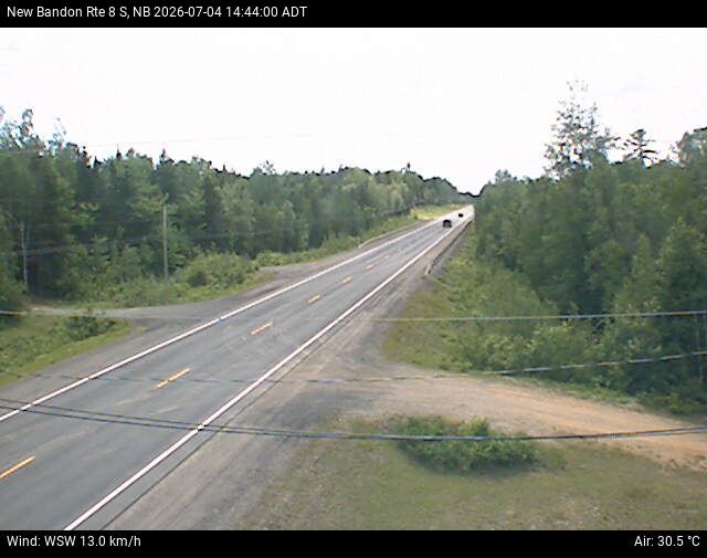 Web Cam image of New Bandon (NB Highway 8)