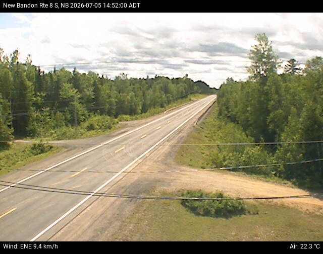 Web Cam image of New Bandon (NB Highway 8)