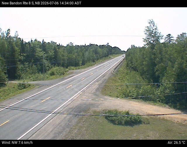 Web Cam image of New Bandon (NB Highway 8)
