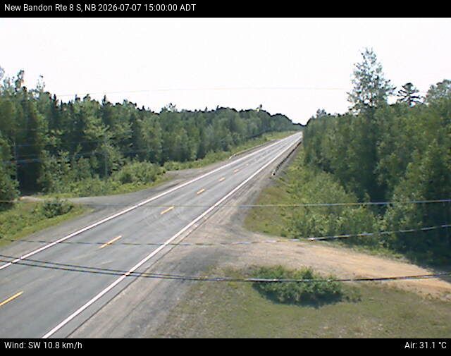 Web Cam image of New Bandon (NB Highway 8)