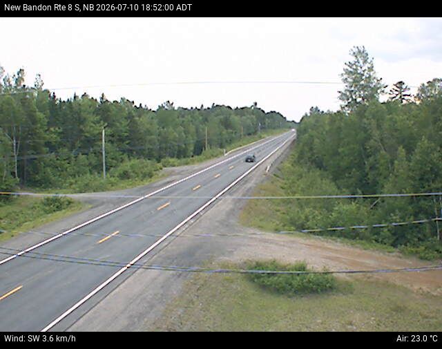 Web Cam image of New Bandon (NB Highway 8)