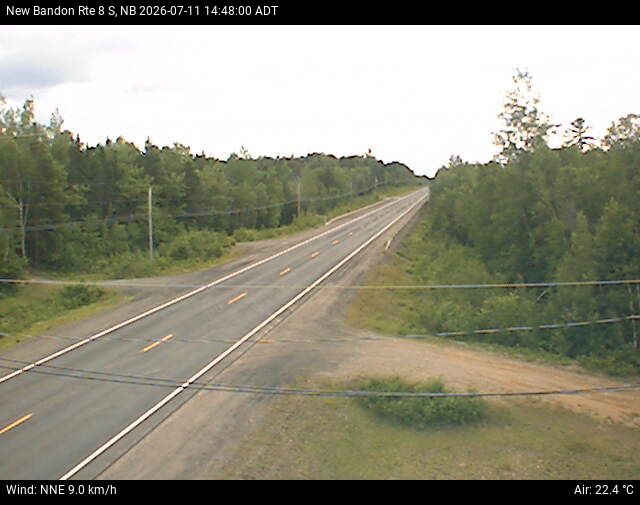 Web Cam image of New Bandon (NB Highway 8)