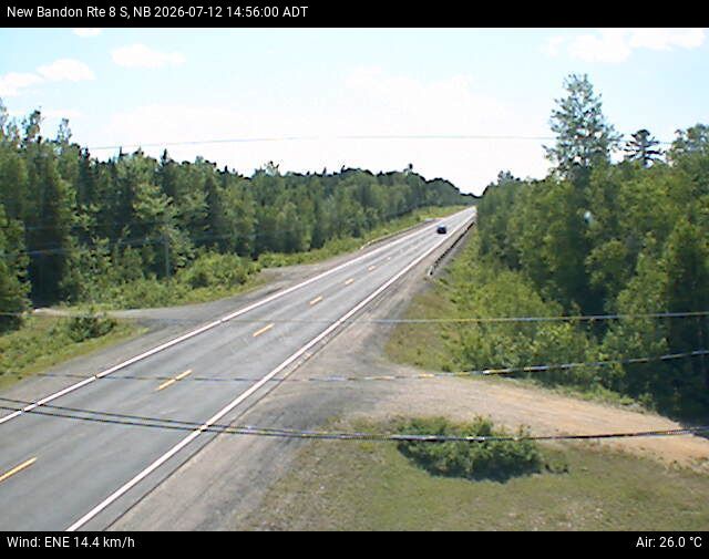 Web Cam image of New Bandon (NB Highway 8)