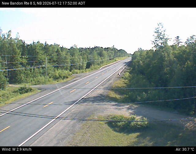 Web Cam image of New Bandon (NB Highway 8)