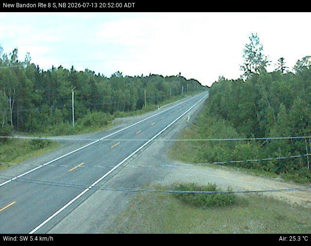Web Cam image of New Bandon (NB Highway 8)