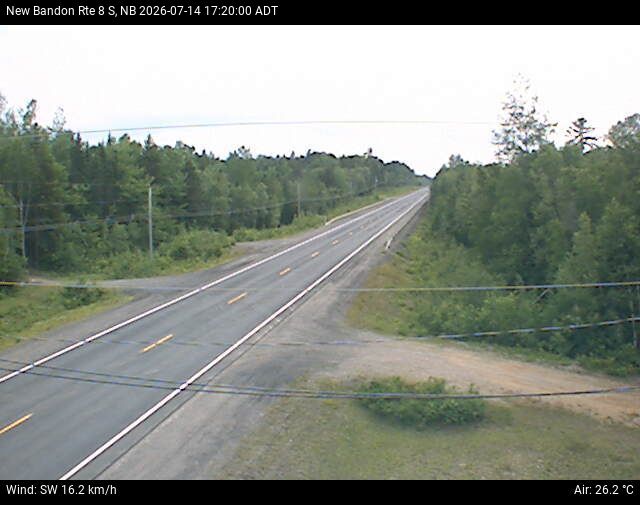 Web Cam image of New Bandon (NB Highway 8)