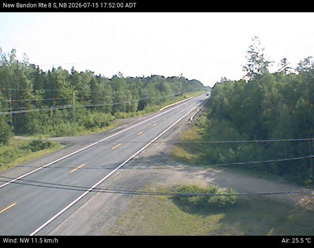 Web Cam image of New Bandon (NB Highway 8)