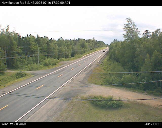 Web Cam image of New Bandon (NB Highway 8)