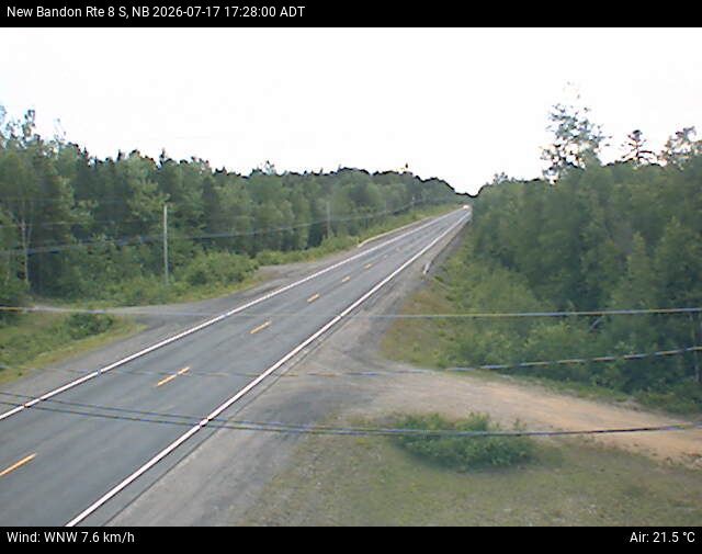 Web Cam image of New Bandon (NB Highway 8)