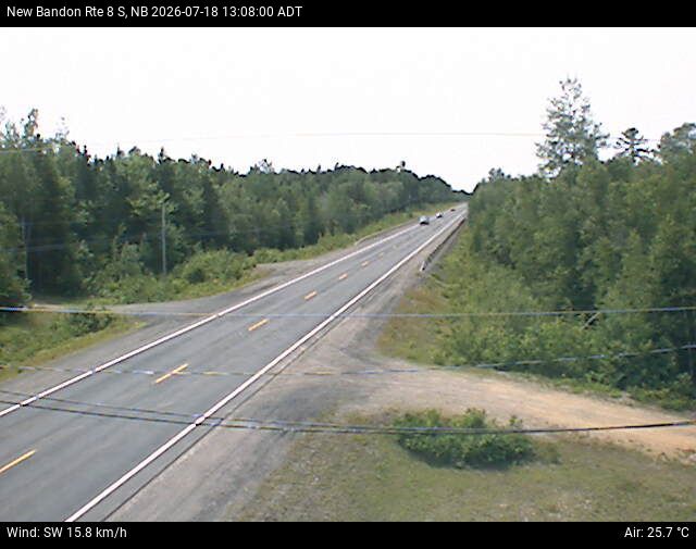 Web Cam image of New Bandon (NB Highway 8)