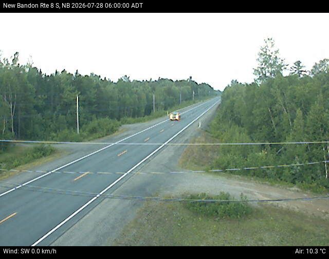 Web Cam image of New Bandon (NB Highway 8)