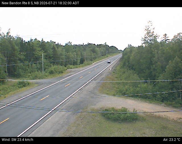 Web Cam image of New Bandon (NB Highway 8)