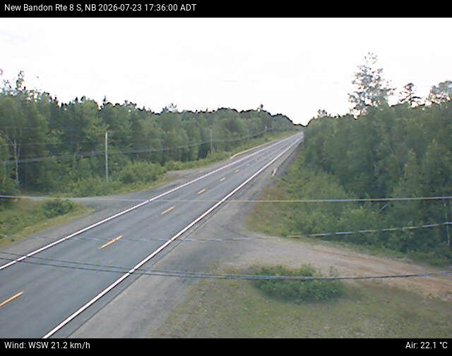 Web Cam image of New Bandon (NB Highway 8)