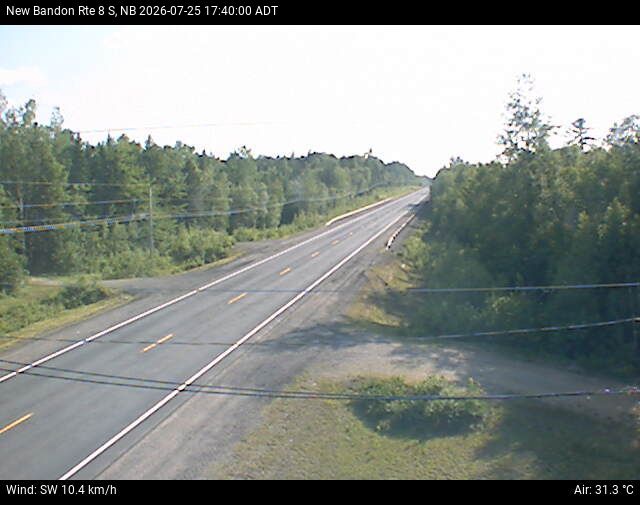 Web Cam image of New Bandon (NB Highway 8)
