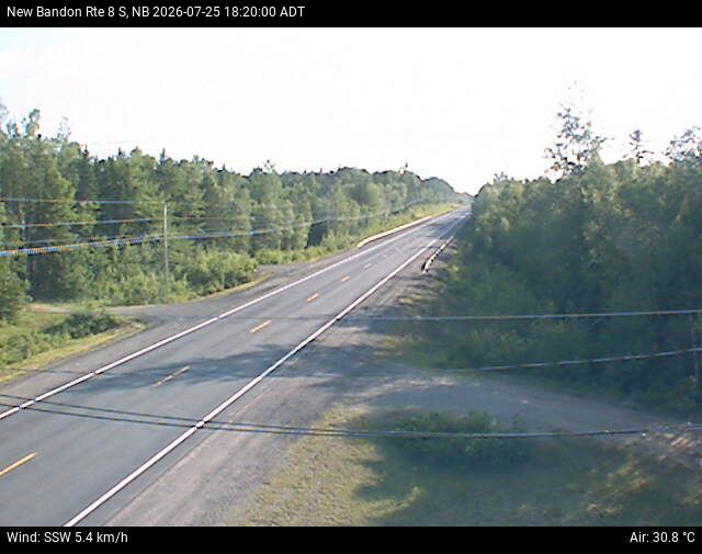 Web Cam image of New Bandon (NB Highway 8)