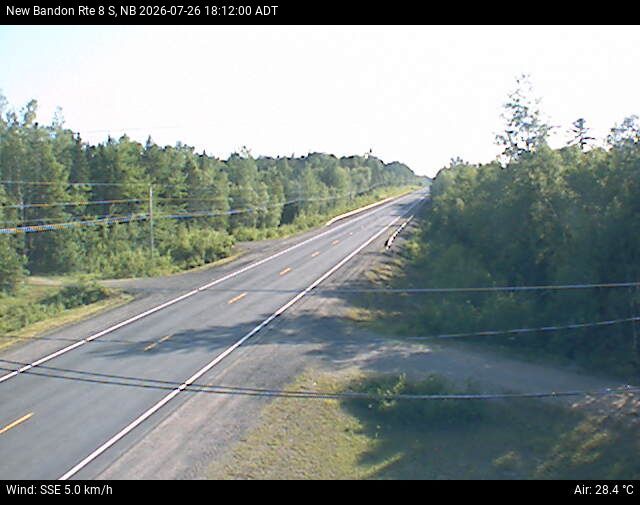 Web Cam image of New Bandon (NB Highway 8)