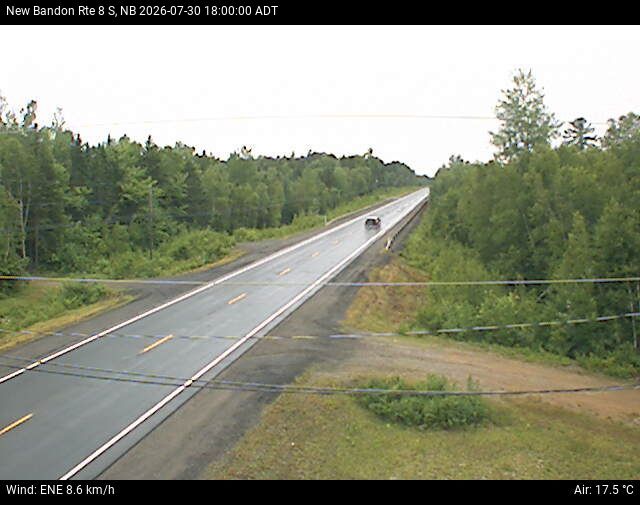 Web Cam image of New Bandon (NB Highway 8)
