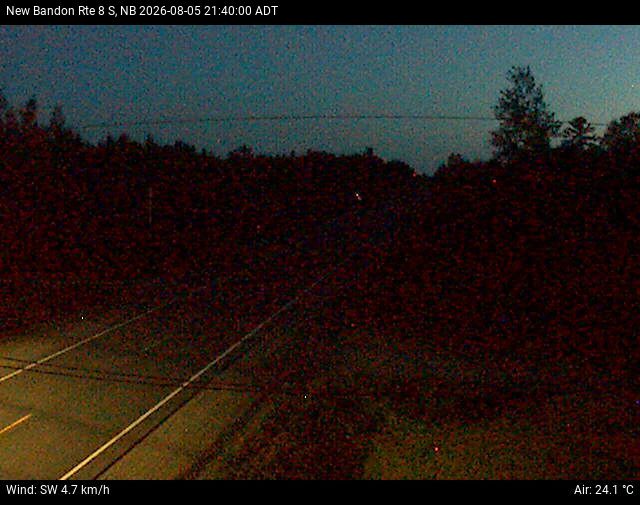 Web Cam image of New Bandon (NB Highway 8)