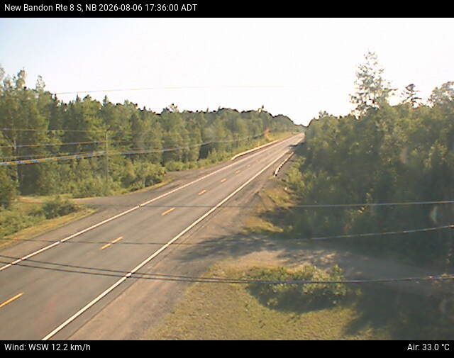 Web Cam image of New Bandon (NB Highway 8)
