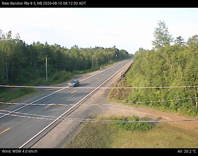 Web Cam image of New Bandon (NB Highway 8)