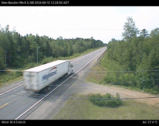 Web Cam image of New Bandon (NB Highway 8)