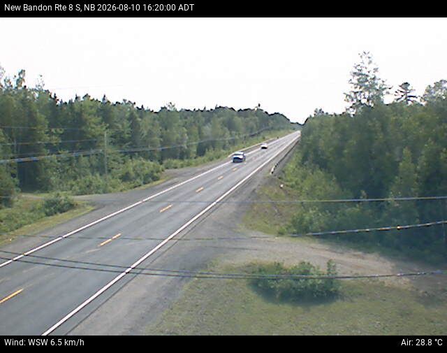 Web Cam image of New Bandon (NB Highway 8)