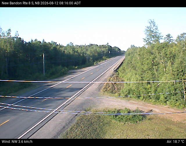 Web Cam image of New Bandon (NB Highway 8)