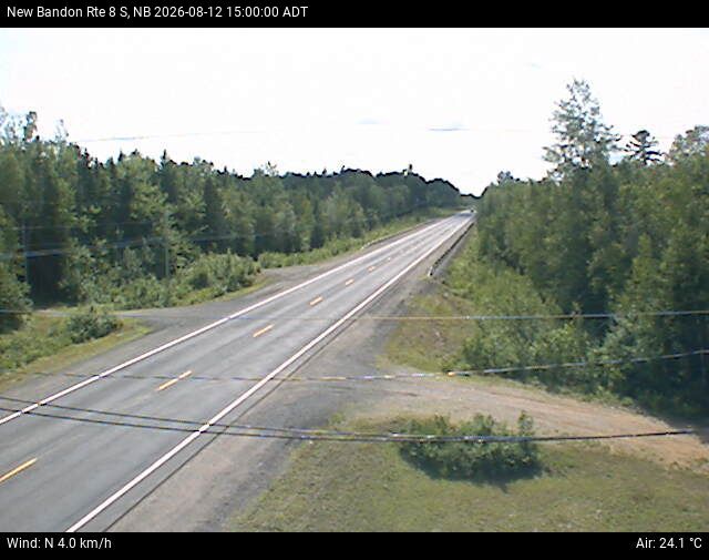 Web Cam image of New Bandon (NB Highway 8)