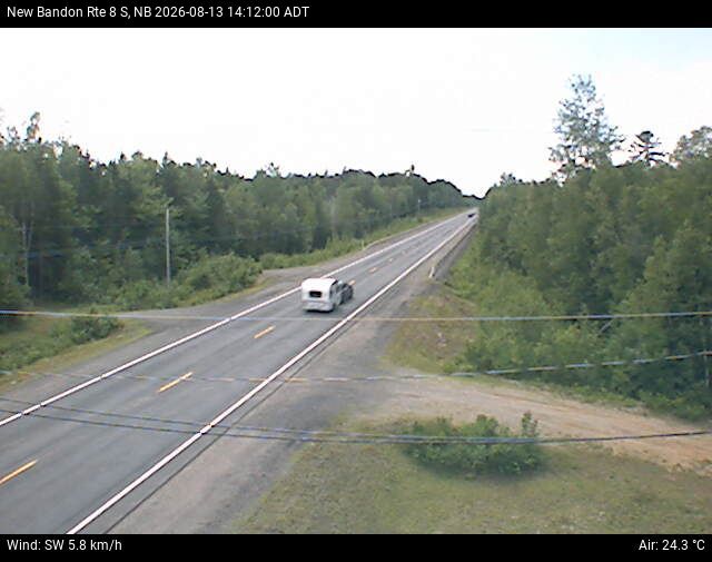 Web Cam image of New Bandon (NB Highway 8)