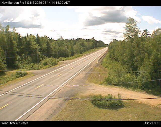 Web Cam image of New Bandon (NB Highway 8)