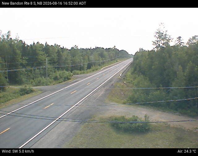 Web Cam image of New Bandon (NB Highway 8)