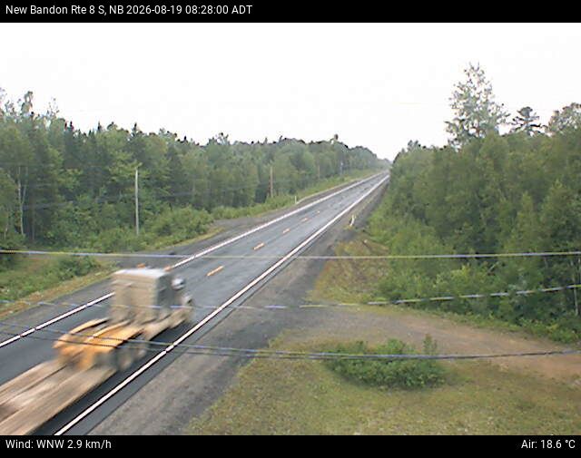 Web Cam image of New Bandon (NB Highway 8)