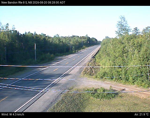 Web Cam image of New Bandon (NB Highway 8)