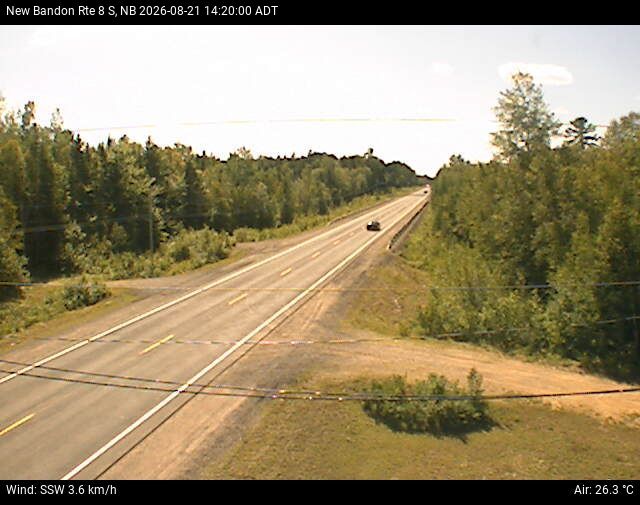 Web Cam image of New Bandon (NB Highway 8)